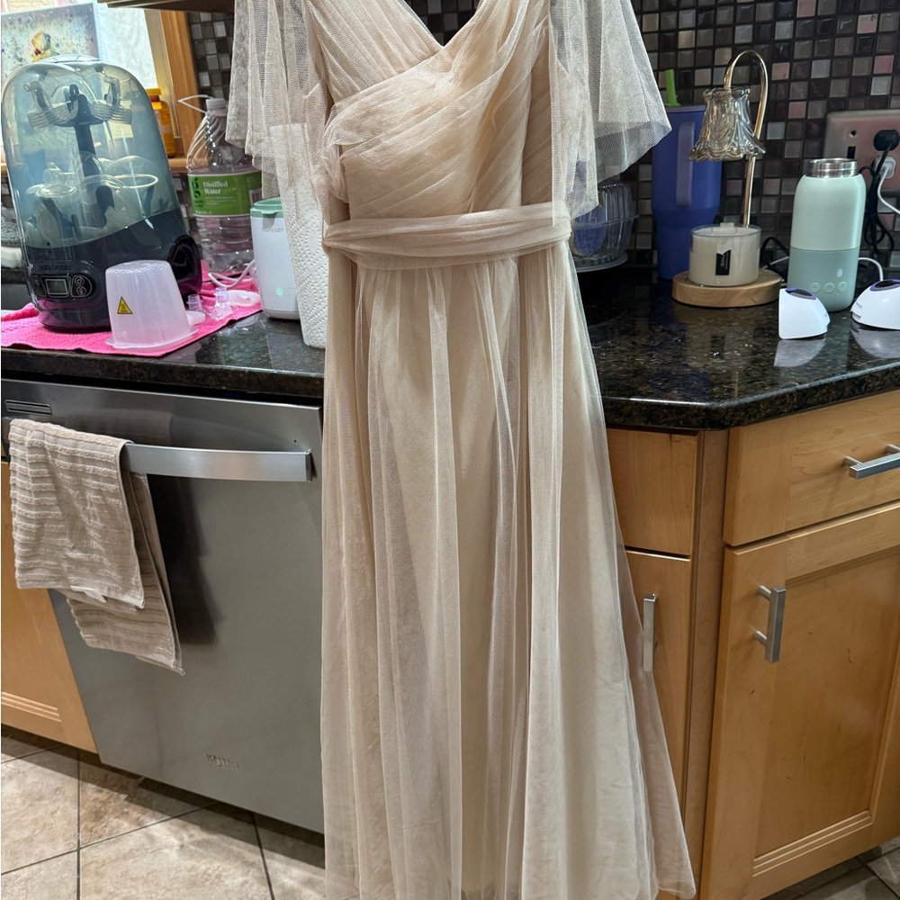 Elegant Cream Tulle Dress